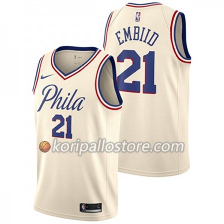 Philadelphia 76ers Joel Embiid 21 Nike City Edition Miesten Pelipaidat Swingman 